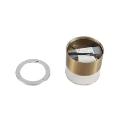 Lindby LED-loftslampe Dalila, guld, Ø 10 cm, aluminium