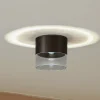 Lindby LED-loftslampe Dalila, sort, Ø 10 cm, aluminium