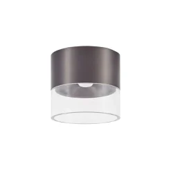 Lindby LED-loftslampe Dalila, sort, Ø 10 cm, aluminium