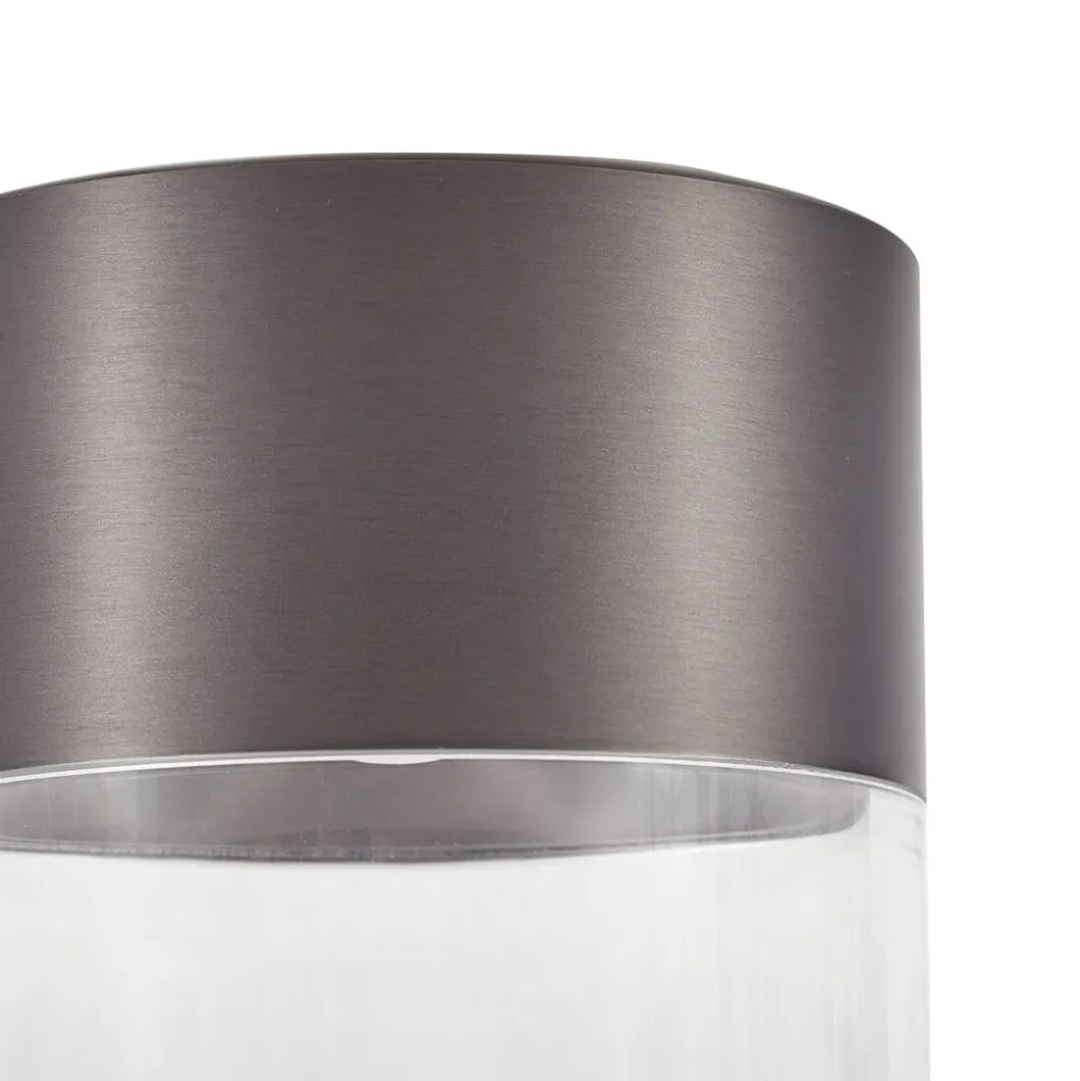 Lindby LED-loftslampe Dalila, sort, Ø 10 cm, aluminium