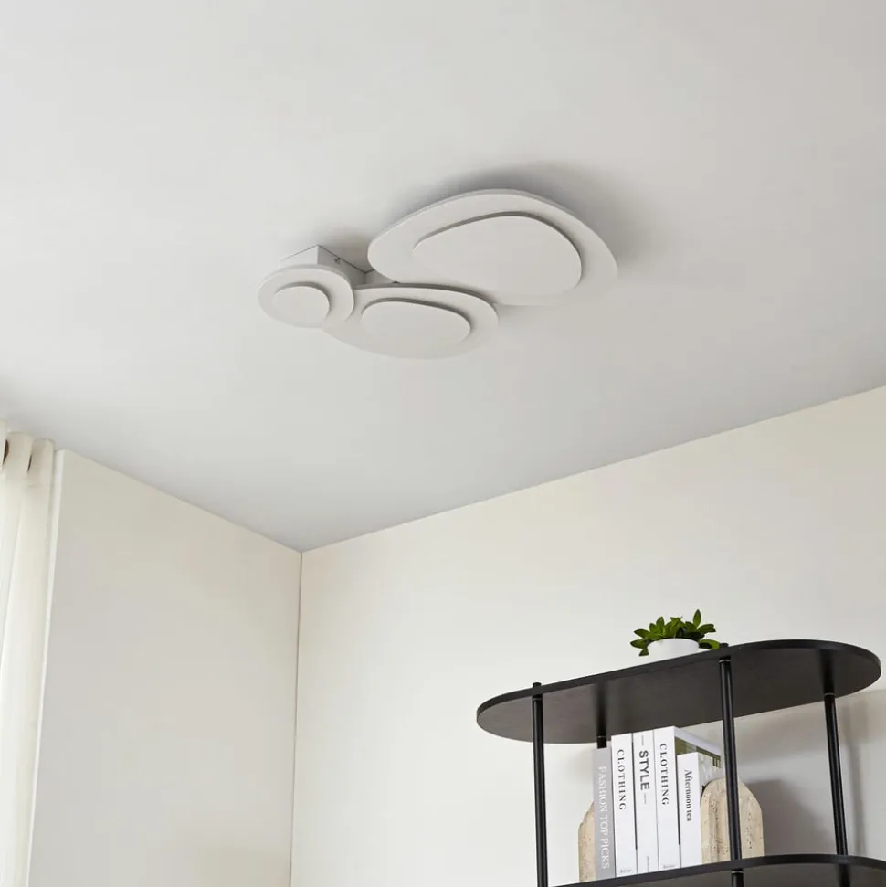 Lindby LED-loftslampe Delar, 60 x 60 cm, CCT, dæmpbar