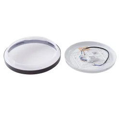Lindby LED-loftslampe Medon Ø 29 cm sort plast IP44