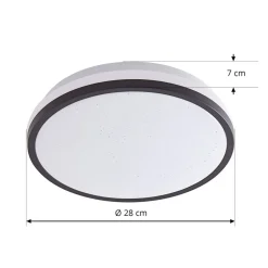 Lindby LED-loftslampe Nymira, 4.000 K, plast
