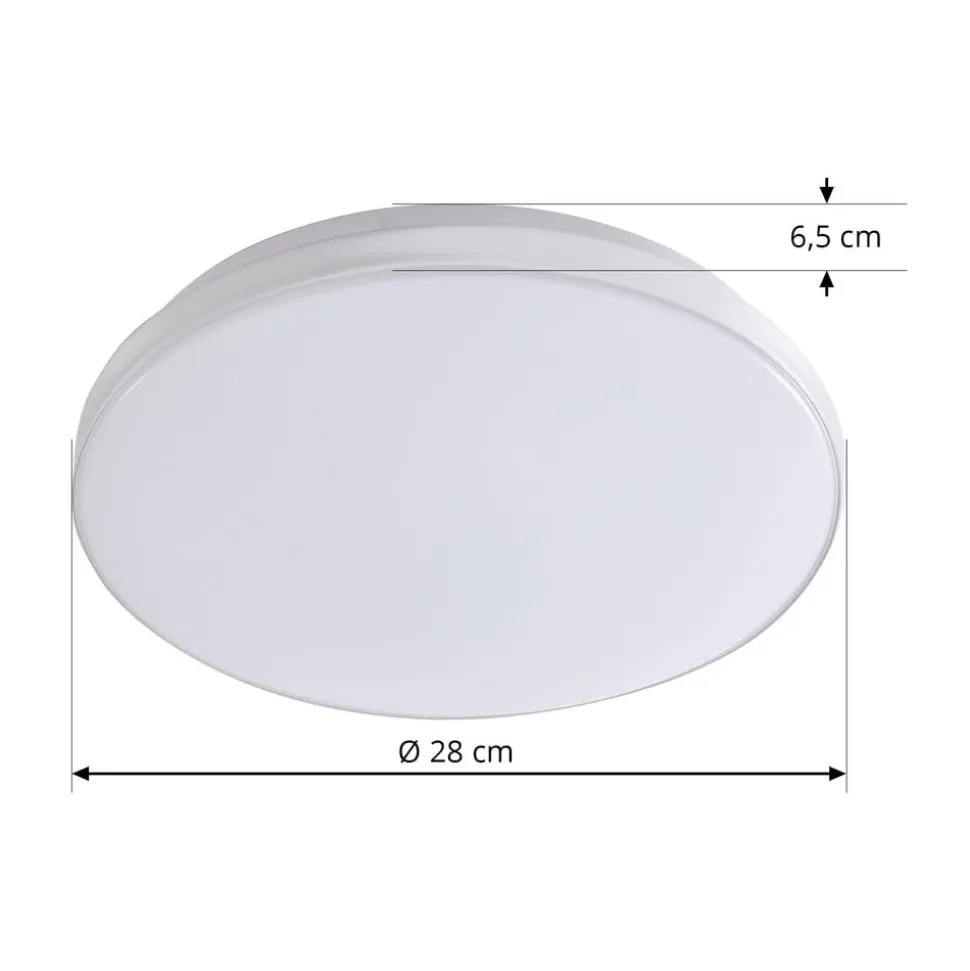 Lindby LED-loftslampe Silvryn krom/hvid plast 3000K