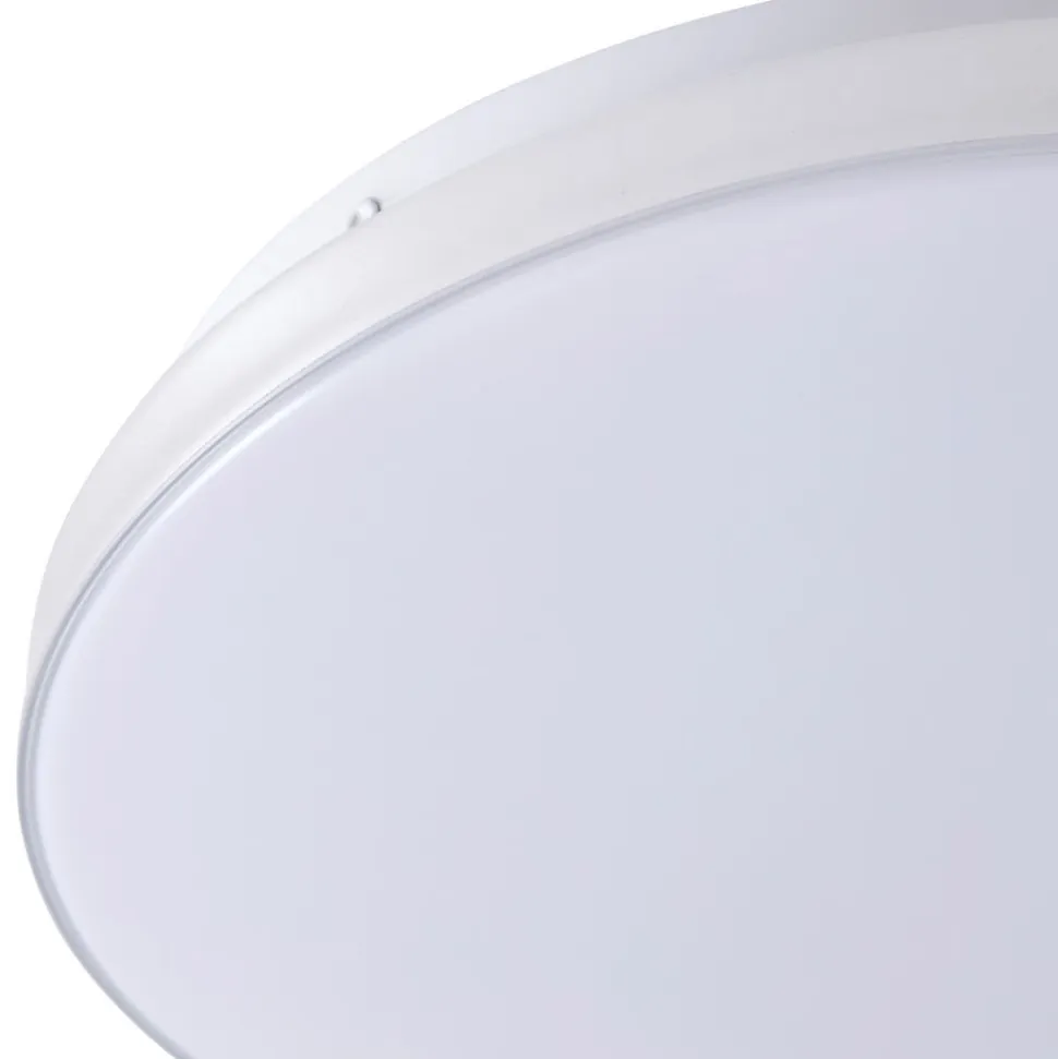 Lindby LED-loftslampe Silvryn krom/hvid plast 3000K