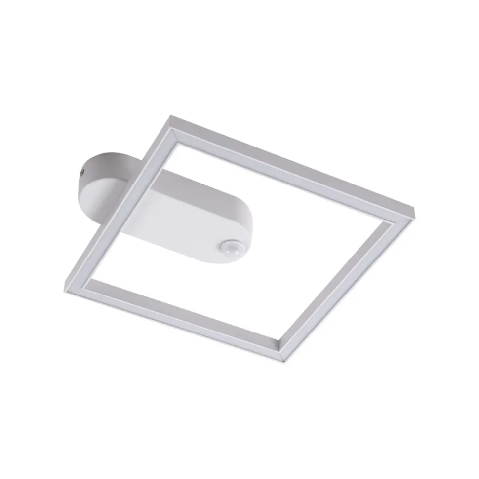 Lindby LED-loftslampe Yulla, hvid, bevægelsesdetektor
