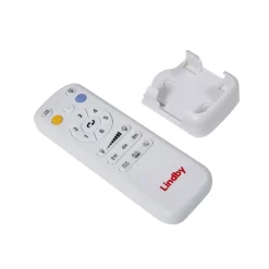 Lindby LED-loftventilator Enon, hvid, DC-motor, støjsvag