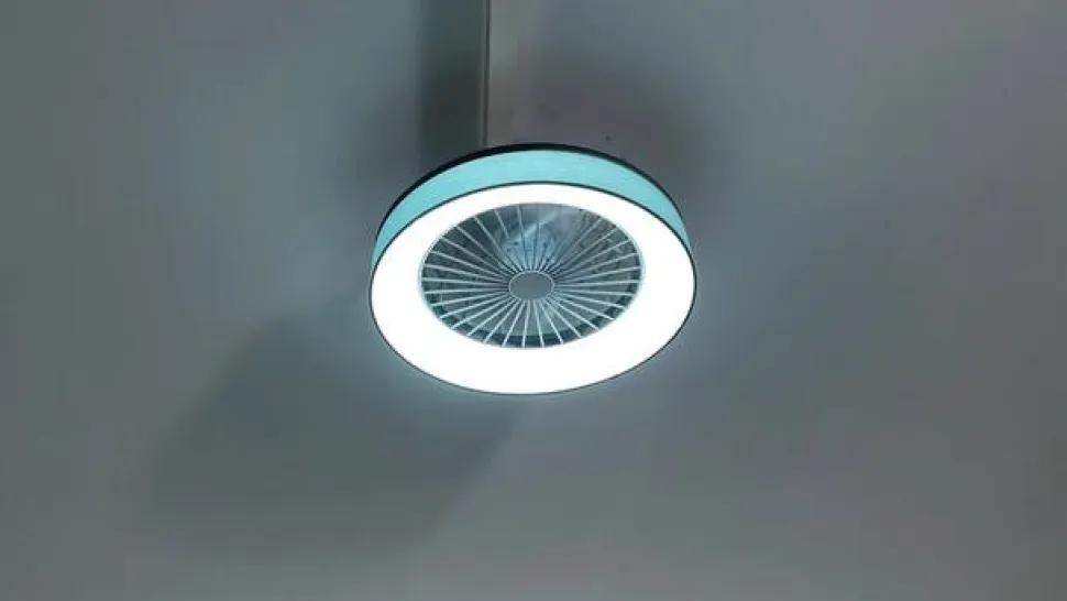 Lindby LED-loftventilator Mace, grå, støjsvag, CCT