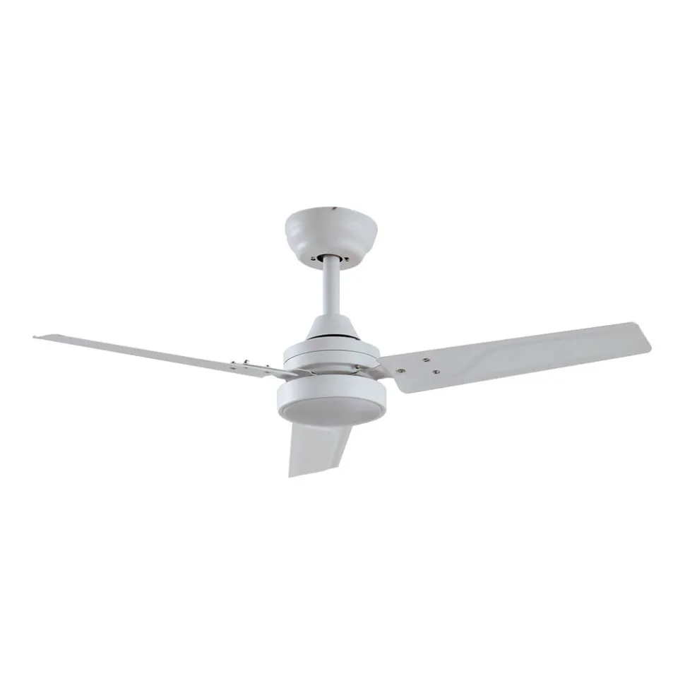 Lindby LED-loftventilator Aerallo, hvid, CCT, støjsvag