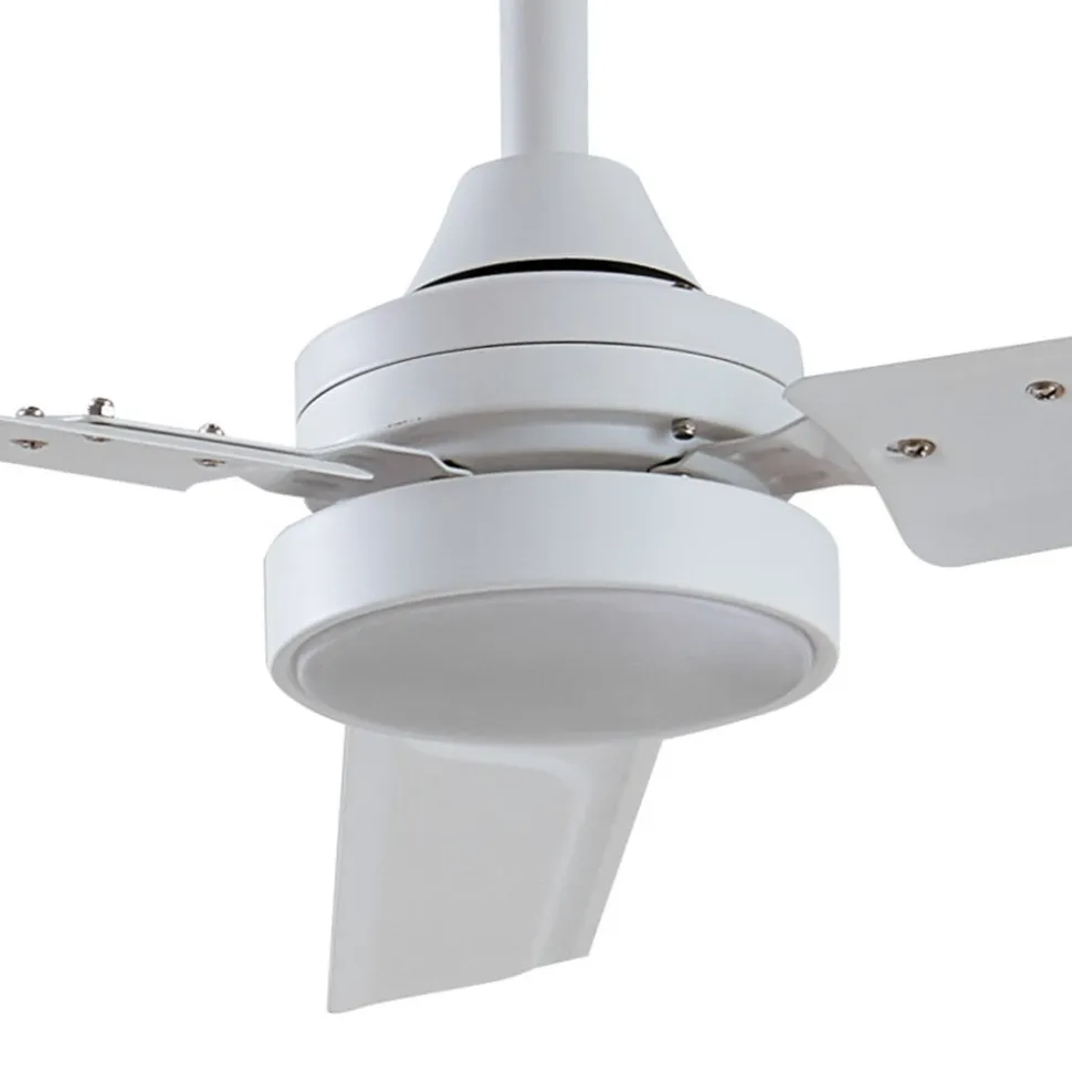 Lindby LED-loftventilator Aerallo, hvid, CCT, støjsvag