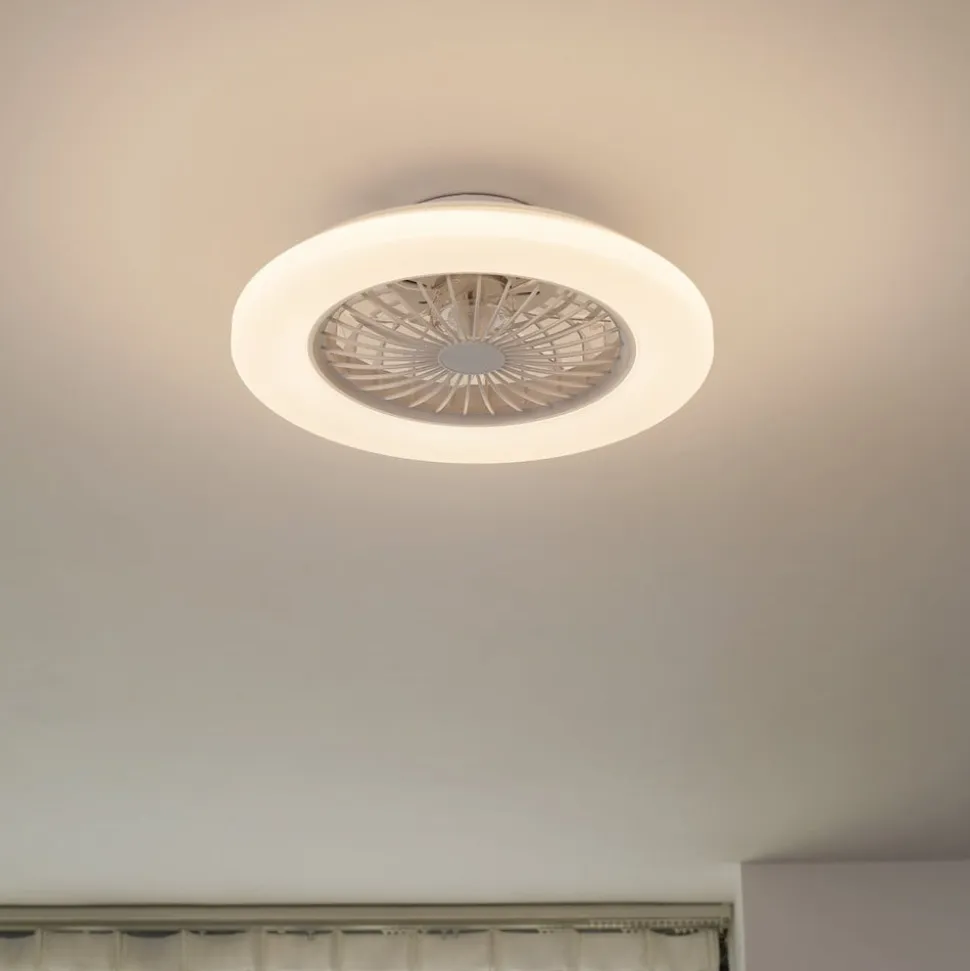 Lindby LED-loftventilator Vedin, DC, støjsvag, Ø 49 cm, CCT
