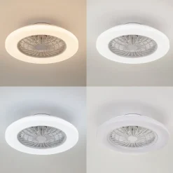 Lindby LED-loftventilator Vedin, DC, støjsvag, Ø 49 cm, CCT