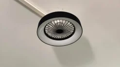 Lindby LED-loftventilator Mace, sort, støjsvag, Ø 47 cm