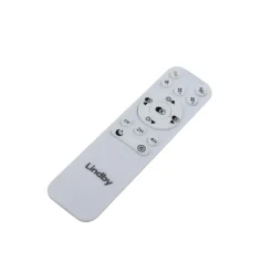 Lindby LED-loftventilator Mace, sort, støjsvag, Ø 47 cm