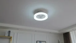 Lindby LED-loftventilator Mace, hvid, støjsvag, CCT
