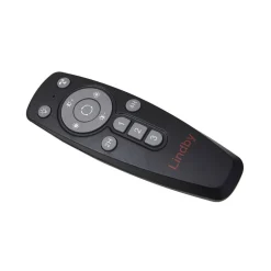 Lindby LED-loftventilator Mamuti, sort, støjsvag, Ø 55 cm