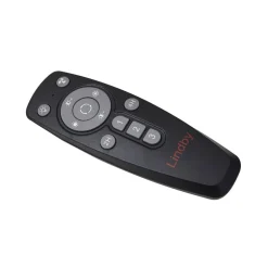 Lindby LED-loftventilator Mamuti, sort, støjsvag, Ø 55 cm