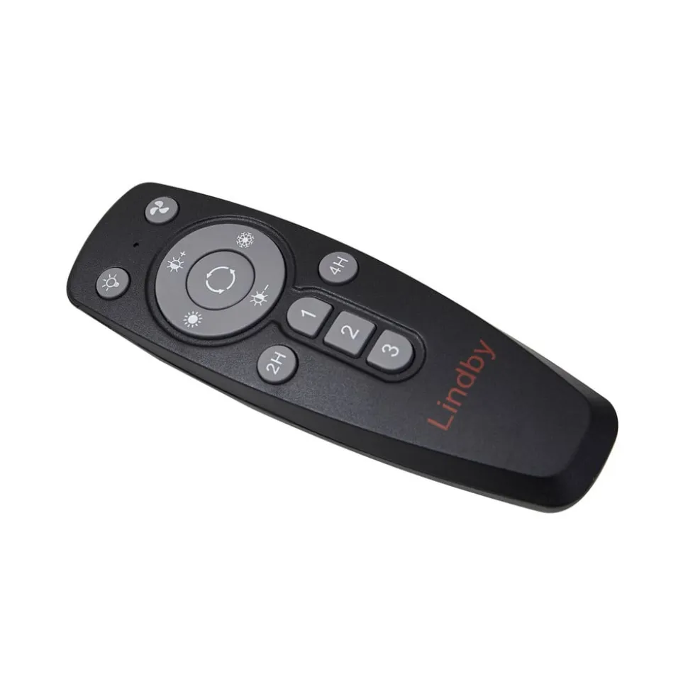 Lindby LED-loftventilator Momitu, hvid, aluminium, Ø 50 cm