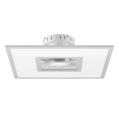Lindby LED-loftventilator Romea, kantet, DC, støjsvag, 60 cm