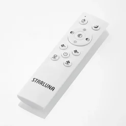 Lindby LED-loftventilator Romea, kantet, DC, støjsvag, 60 cm