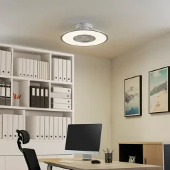 Lindby LED-loftventilator Romea, rund, DC, støjsvag, 60 cm