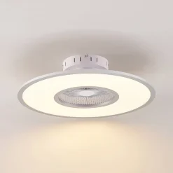 Lindby LED-loftventilator Romea, rund, DC, støjsvag, 60 cm