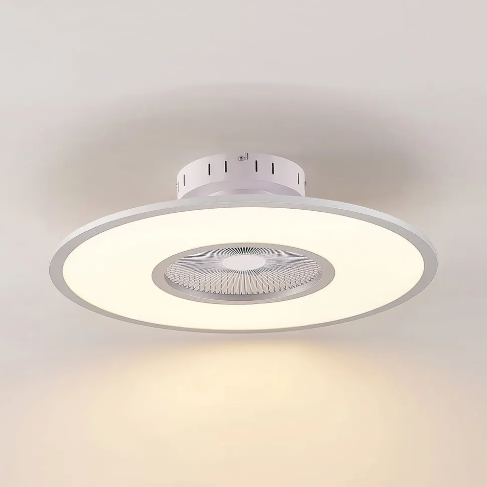 Lindby LED-loftventilator Romea, rund, DC, støjsvag, 60 cm