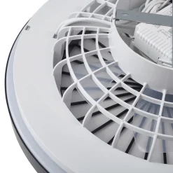 Lindby LED-loftventilator Teleo, Ø48 cm, sort, DC, Tuya