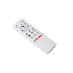 Lindby LED-loftventilator Teleo, Ø48 cm, sort, DC, Tuya