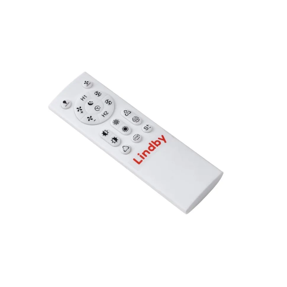 Lindby LED-loftventilator Teleo, Ø48 cm, sort, DC, Tuya