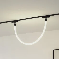 Lindby LED-lysslange Lumaro, længde 100 cm, tekstil, 48V