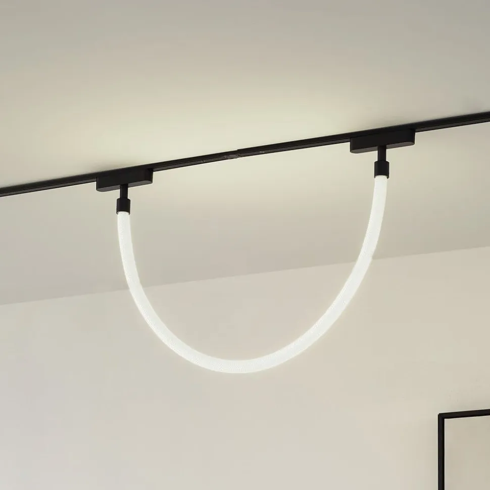 Lindby LED-lysslange Lumaro, længde 100 cm, tekstil, 48V