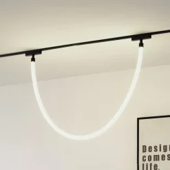 Lindby LED-lysslange Lumaro, længde 150 cm, tekstil, 48V