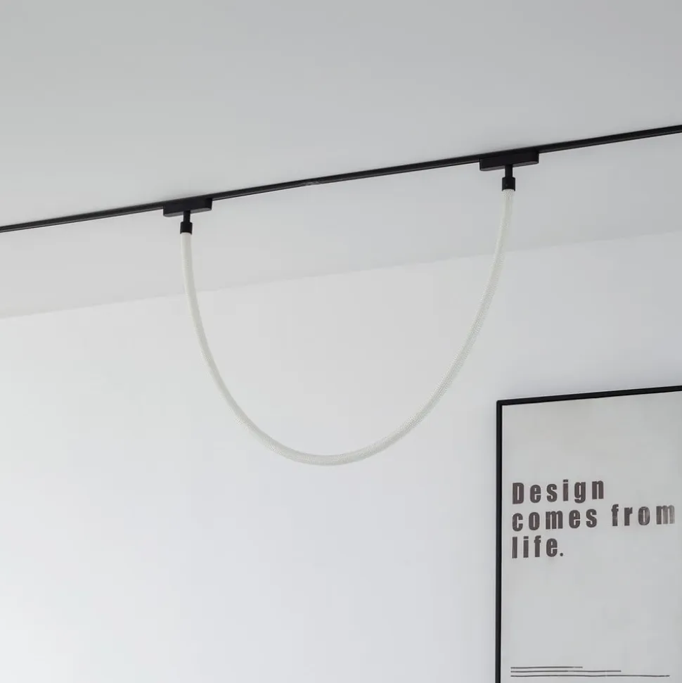 Lindby LED-lysslange Lumaro, længde 150 cm, tekstil, 48V