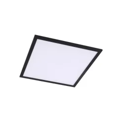 Lindby LED-panel Enhife, sort, 40 x 40 cm, metal, 4.000K