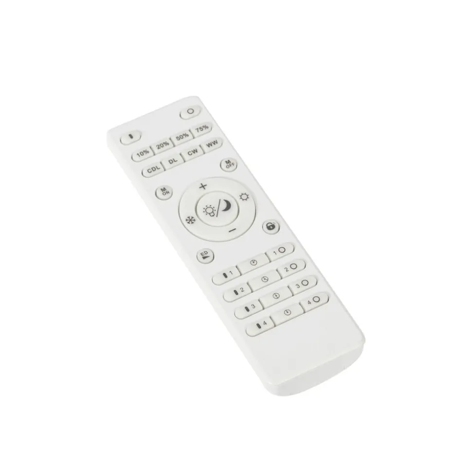 Lindby LED-panel Lamin, sort, 30 cm, CCT, dæmpbar, fjernbetjening