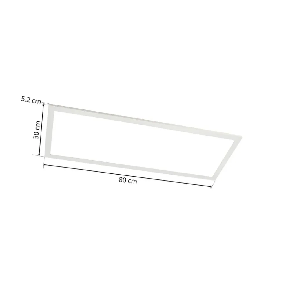 Lindby LED-panel Livel, CCT, 80 cm x 30 cm, fjernbetjening