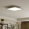 Lindby LED-panel Livel, 4000K, 40 cm x 40 cm, sølv, metal