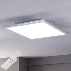 Lindby LED-panel Livel, sæt med 2, CCT, 40 cm x 40 cm, Fjernbetjening