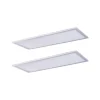 Lindby LED-panel Livel, sæt med 2, 4.000 K, 80 x 30 cm, sølv
