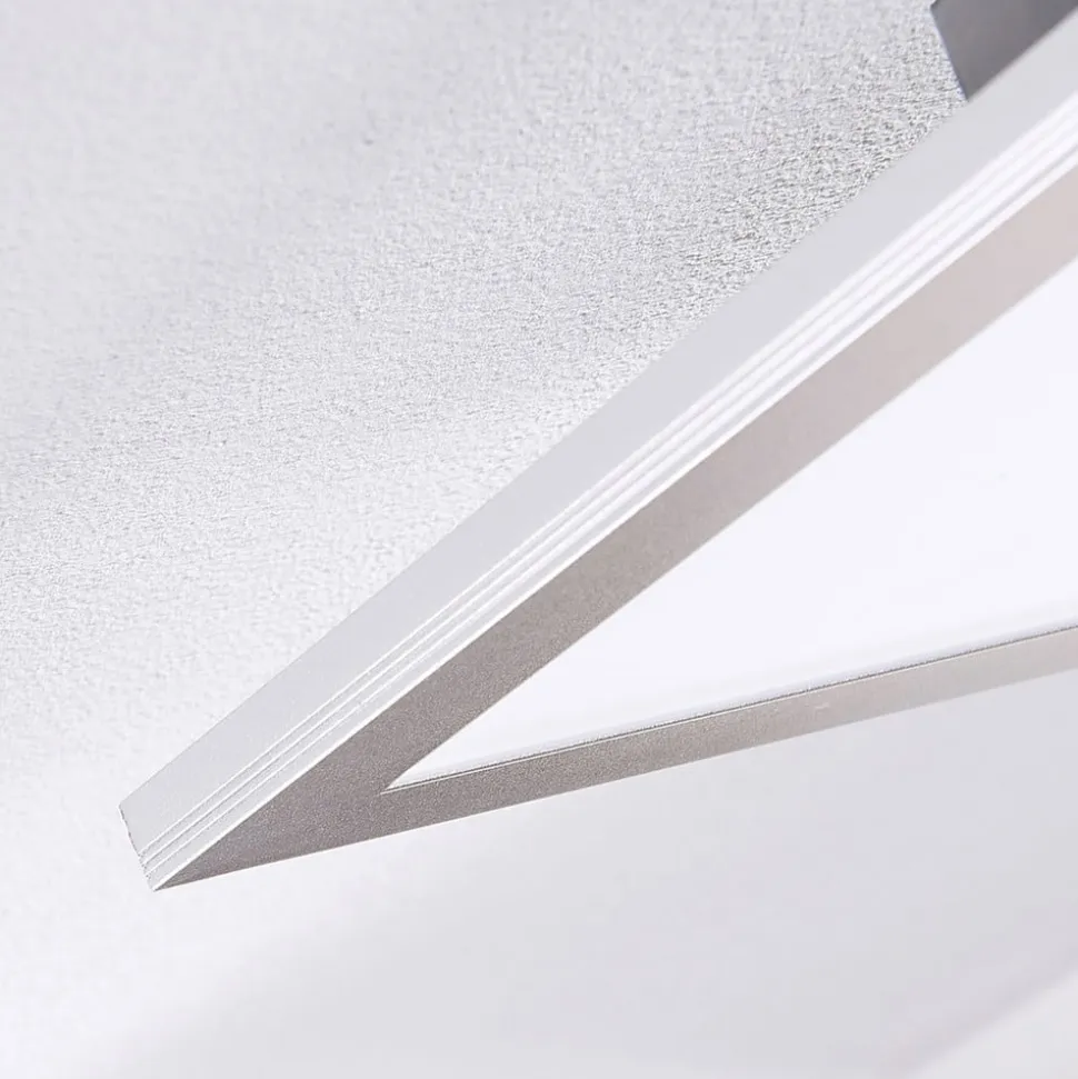 Lindby LED-panel Livel, sæt med 2, 4.000 K, 80 x 30 cm, sølv