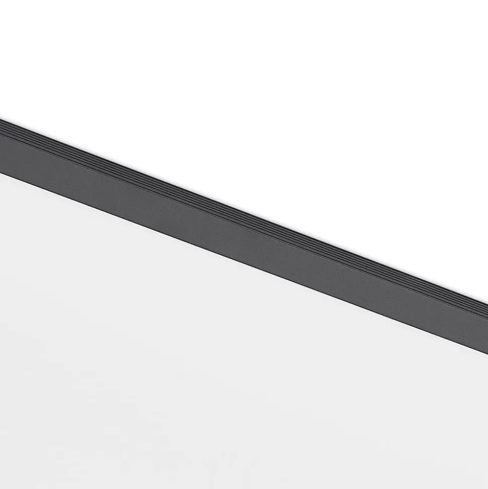 Lindby LED-panel Nelios, 80 x 30 cm, 4.000K, sort, metal
