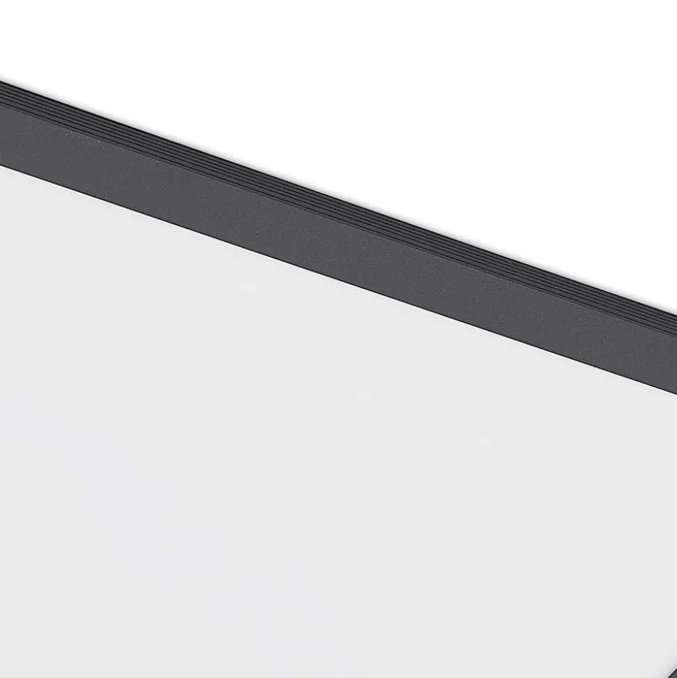 Lindby LED-panel Nelios, 40 x 40 cm, 4.000K, sort, metal