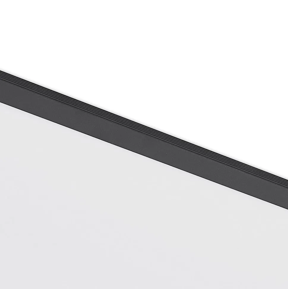 Lindby LED-panel Nelios, 80 x 30 cm, CCT, sort, metal