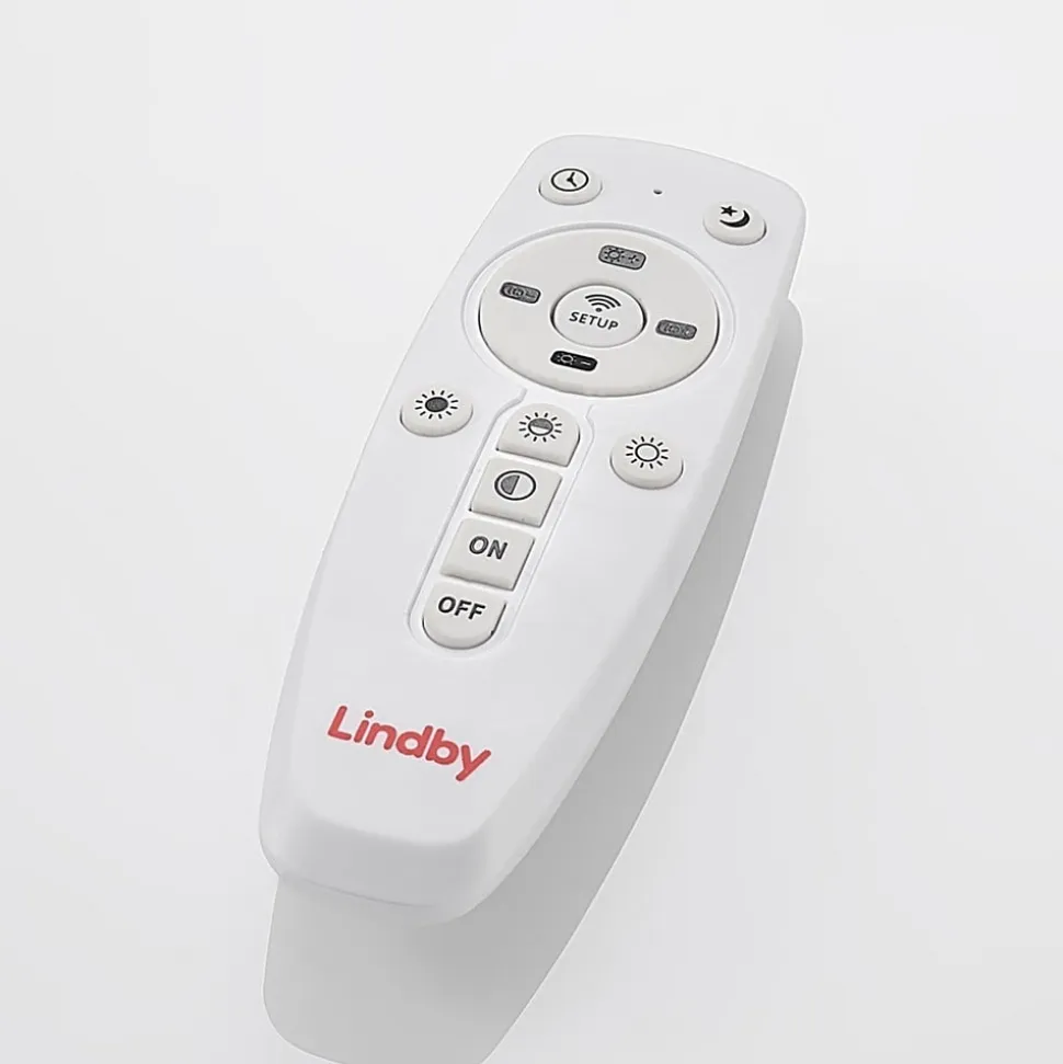 Lindby LED-panel Nelios, 80 x 30 cm, CCT, sort, metal