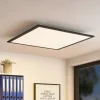 Lindby LED-panel Nelios, 62 x 62 cm, 4.000K, sort, metal