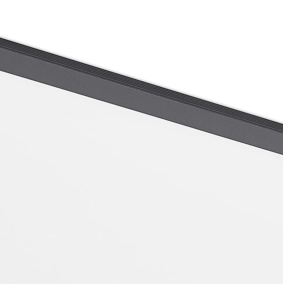 Lindby LED-panel Nelios, 62 x 62 cm, 4.000K, sort, metal