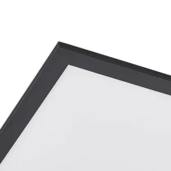 Lindby LED-panel Nelios, 62 x 62 cm, CCT, sort, metal