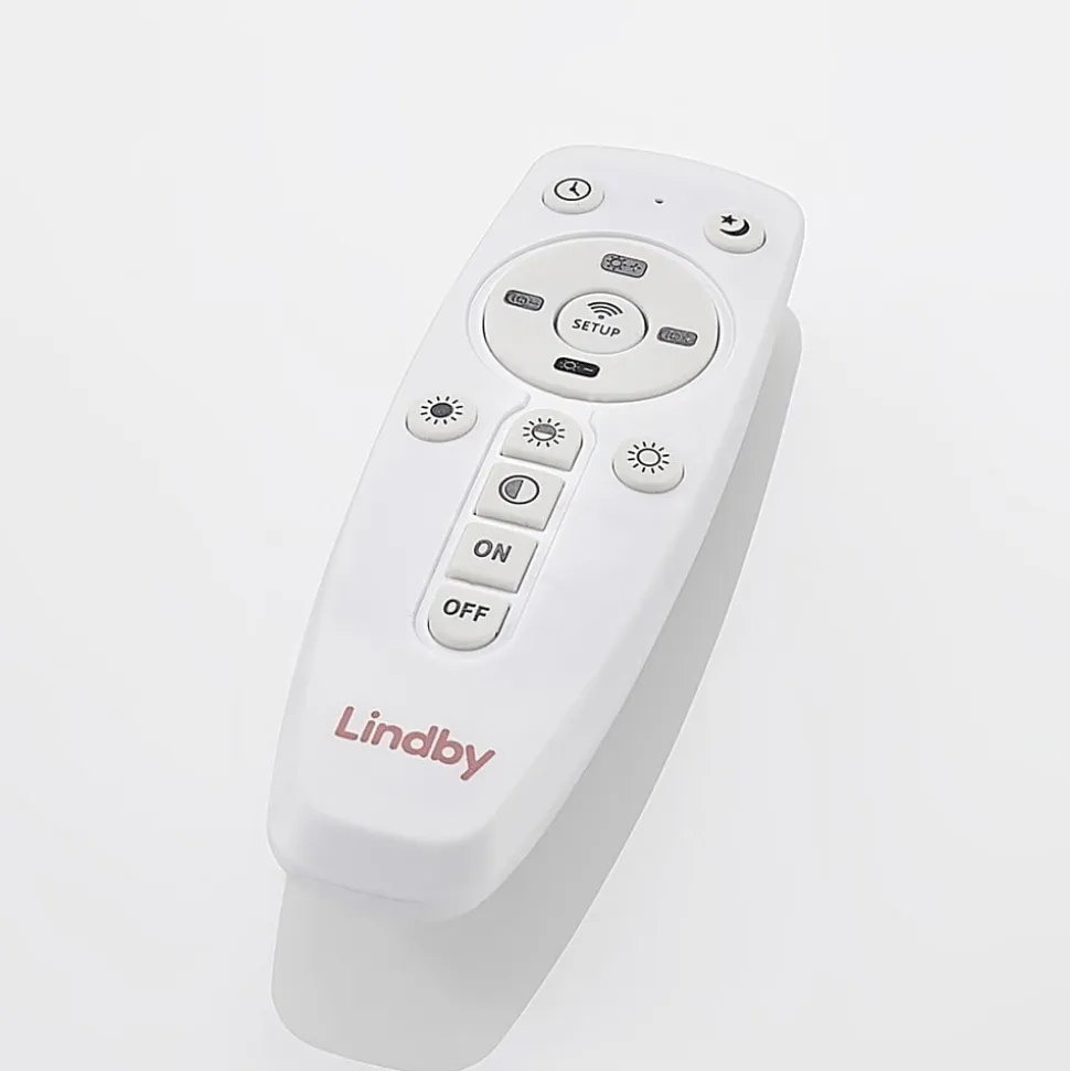 Lindby LED-panel Nelios, 62 x 62 cm, CCT, sort, metal