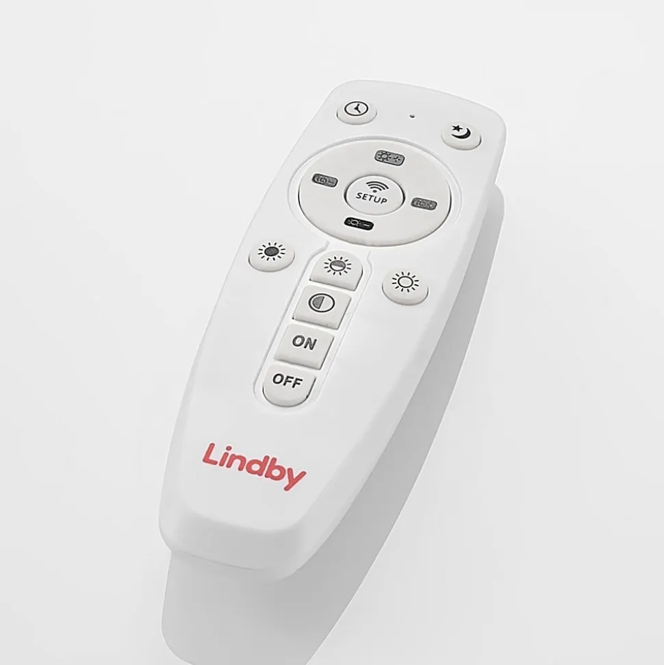 Lindby LED-panel Nelios, 120 x 30 cm, CCT, sort, metal